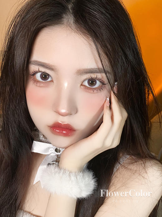 高性价比丨闪烁泪光紫·FlowerColor丨14.2mm（年抛/2片装) 商品图4