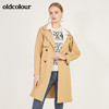 oldcolour春季新款简约气质挺括中长款基础款风衣外套女N11047132 商品缩略图0