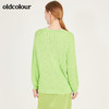 oldcolour春季纯色V领清新时尚针织短外套女N12053240 商品缩略图3