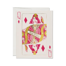 北京仓｜Red Cap Cards-Queen Of Diamonds-钻石女王 贺卡［美国设计师］