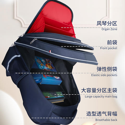 联众时尚书青少年包学生书包BA5784 商品图1