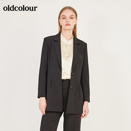 oldcolour春季新款简约帅气百搭休闲小西装外套女N11042130 商品图0