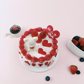 浪漫情人怀爱小熊，用甜蜜给恋人永远的爱（赣州幸福西饼蛋糕）