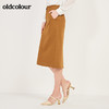 oldcolour春季新款简约设计感OL气质休闲中长款半身裙N11063170 商品缩略图2