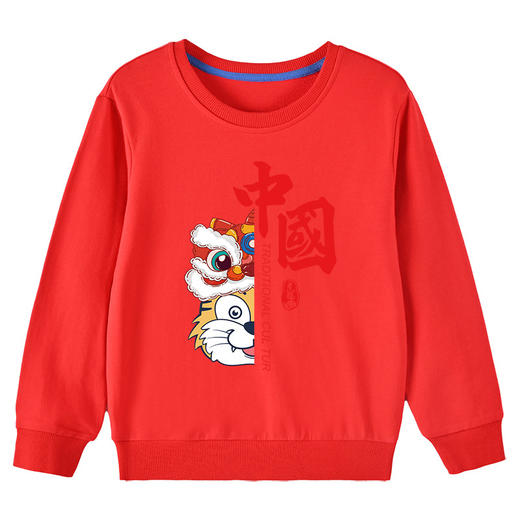 【买一送一】 春季上新国潮风儿童卫衣 圆领套头纯棉卫衣 柔软亲肤  舒适透气 易打理 男童女童可穿 商品图10