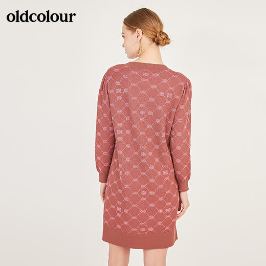 oldcolour春季新款休闲气质百搭内搭圆领针织连衣裙N11106145 商品图2