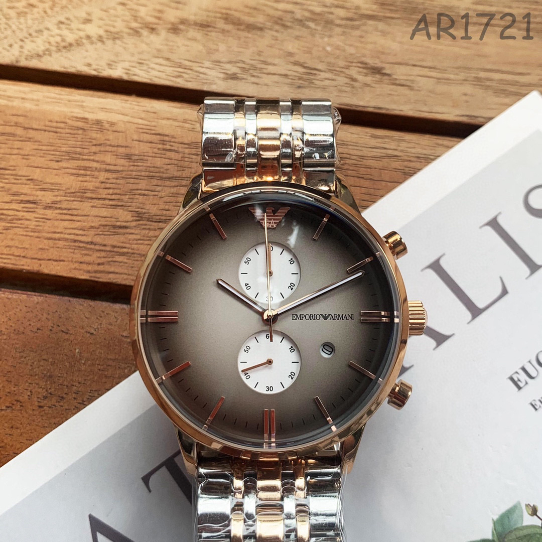 原单阿玛尼男表ar1721 机芯:原装石英机芯