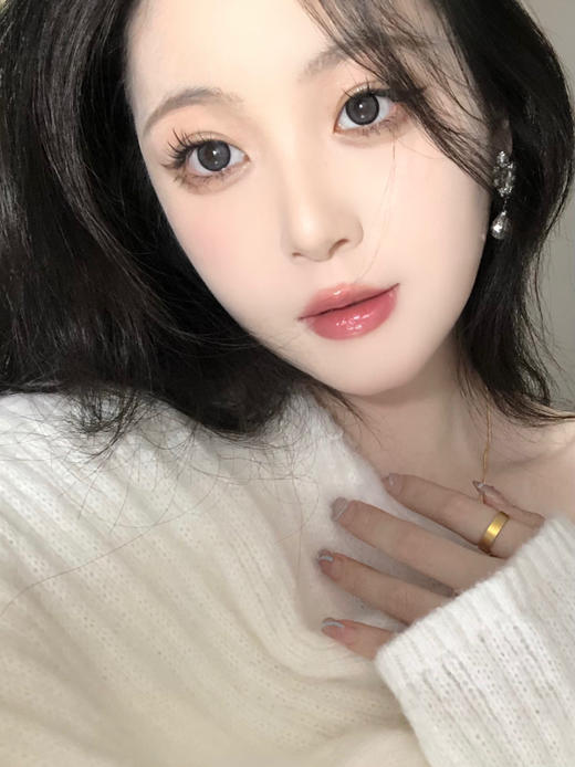 【日抛】小圆宝 KikiCon  | 中直径14.2，着色13.6 | 【一盒10片，多盒购买更划算，选款色板在详情页内！】，灰色狗狗眼美瞳 商品图2