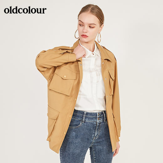 oldcolour春季新款休闲大口袋宽松工装外套女N11042121 商品图6