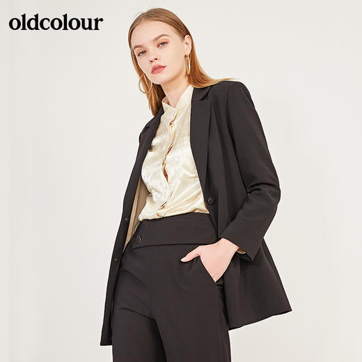 oldcolour春季新款简约帅气百搭休闲小西装外套女N11042130 商品图2