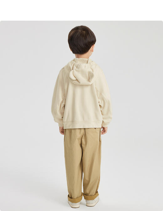 江南布衣婴童  22年春装新品连帽开襟卫衣  1MB431190 商品图10