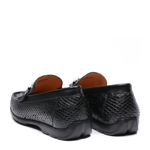 UROK定做进口蟒蛇豆豆鞋定制男士驾车手工皮鞋休闲乐福鞋 商品图7