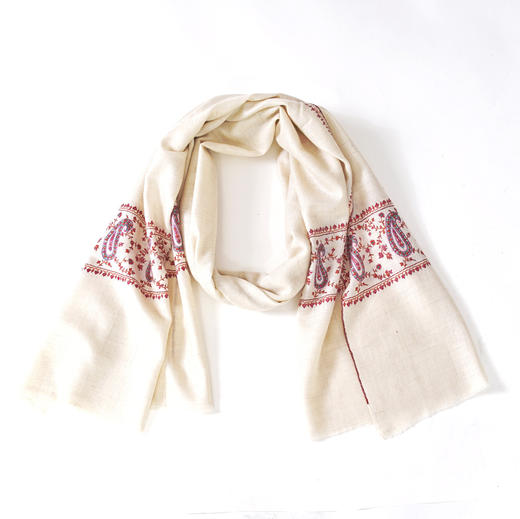 【瑕疵品清仓】伽罗 JALO 克什米尔pashmina羊绒围巾 商品图0
