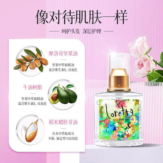 日本Loretta玫瑰护发精油120ml 商品图1