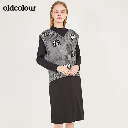 oldcolour春季新款两件套休闲个性气质连衣裙N11106164 商品图1