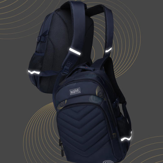 联众书包小学生书包4-6年级 耐磨大容量学生书包BA5809 商品图5