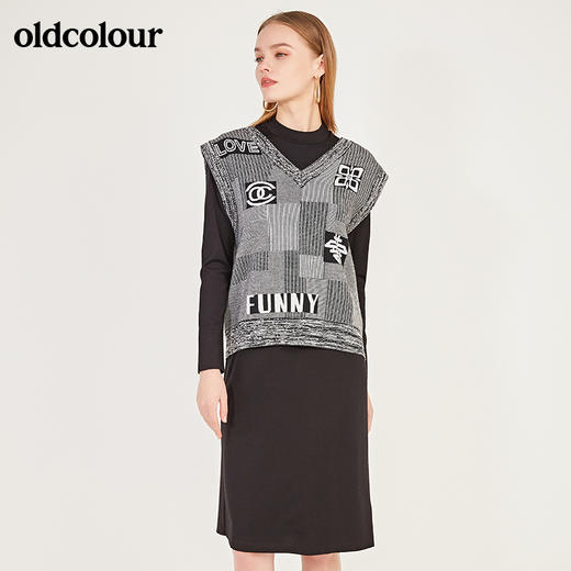oldcolour春季新款两件套休闲个性气质连衣裙N11106164 商品图3