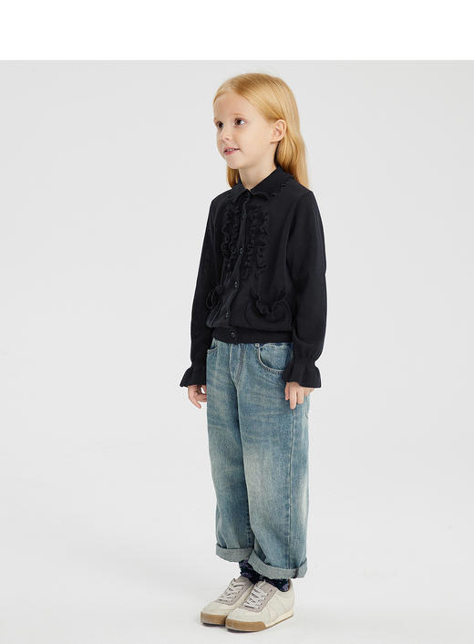 江南布衣婴童  22年春装新品牛仔长裤  1MBEF1670 商品图6