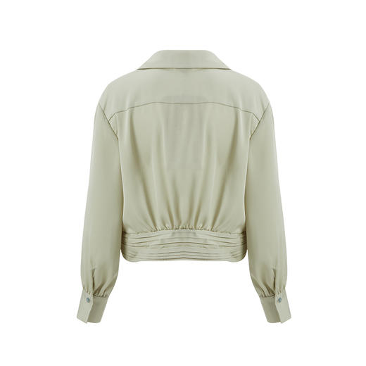 VIMAGE纬漫纪新款设计感小众修身短款小上衣女VC2113218 商品图6