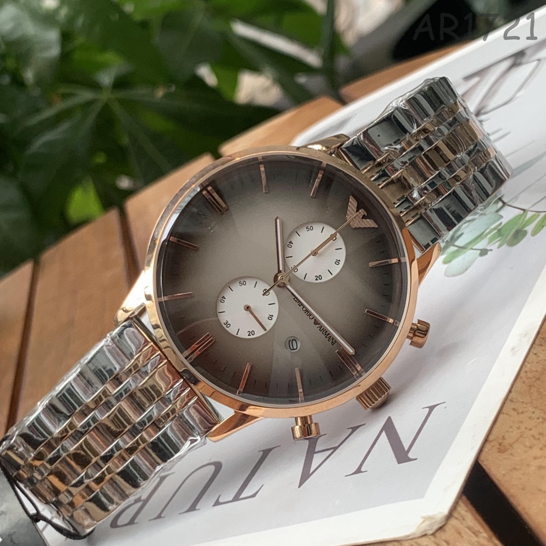 原单阿玛尼男表ar1721 机芯:原装石英机芯