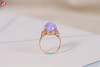 天然紫翡戒指   镶嵌：18K金镶钻 商品缩略图4