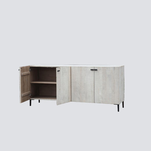 NS家居nsfurniture白橡木铁艺装饰柜NSCB-Fuji-005系列 商品图1