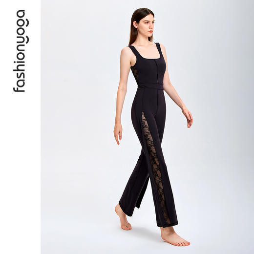 凡圣瑜伽春夏款空中专业瑜伽连体衣阔腿时尚瑜伽服F09911 商品图14