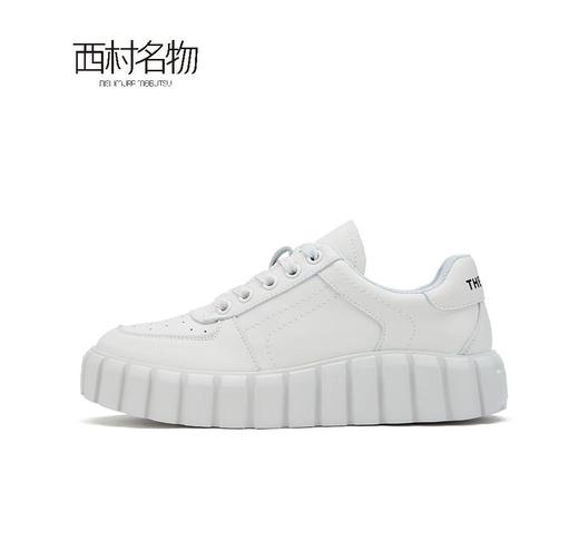 西村名物2021新款时尚休闲鞋小白鞋X21CM34381 商品图2