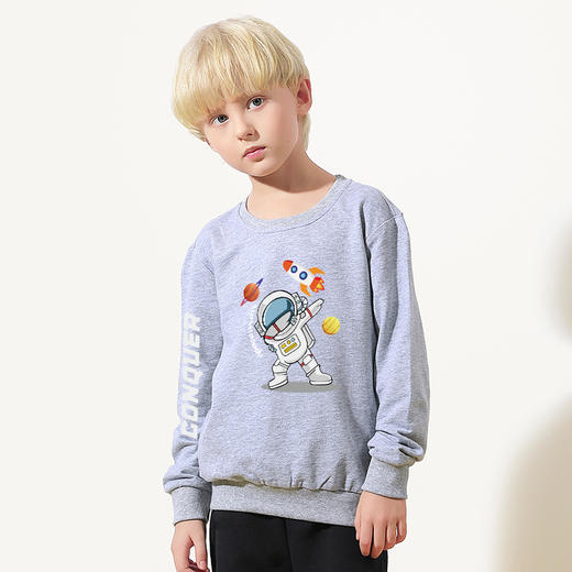 【买一送一】春秋款儿童卫衣 儿童圆领套头纯棉卫衣 柔软亲肤  舒适透气 易打理 男童女童可穿 商品图3