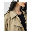 VIMAGE/纬漫纪秋季新款通勤经典大气百搭显瘦风衣外套VC2104802 商品缩略图1