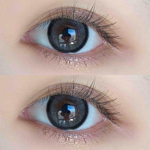 【日抛】小圆宝 KikiCon  | 中直径14.2，着色13.6 | 【一盒10片，多盒购买更划算，选款色板在详情页内！】，灰色狗狗眼美瞳 商品图1