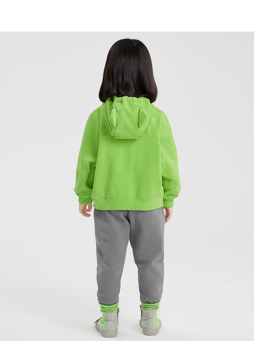 江南布衣婴童  22年春装新品连帽开襟卫衣  1MB431190 商品图3