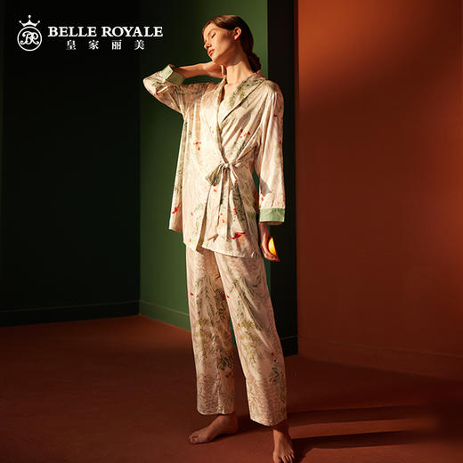 皇家丽美新款春季分体轻奢冰雪丝家居服套装JJT9703 商品图3