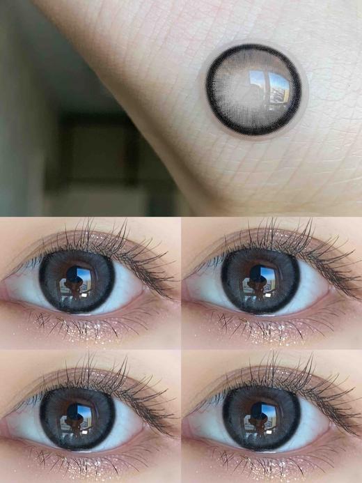 【日抛】小圆宝 KikiCon  | 中直径14.2，着色13.6 | 【一盒10片，多盒购买更划算，选款色板在详情页内！】，灰色狗狗眼美瞳 商品图0