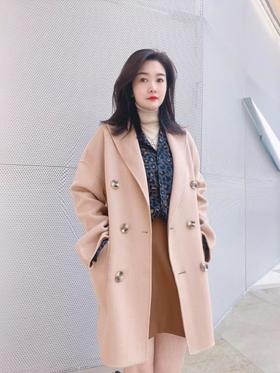 3楼阿玛施AMASS咖色短尼大衣