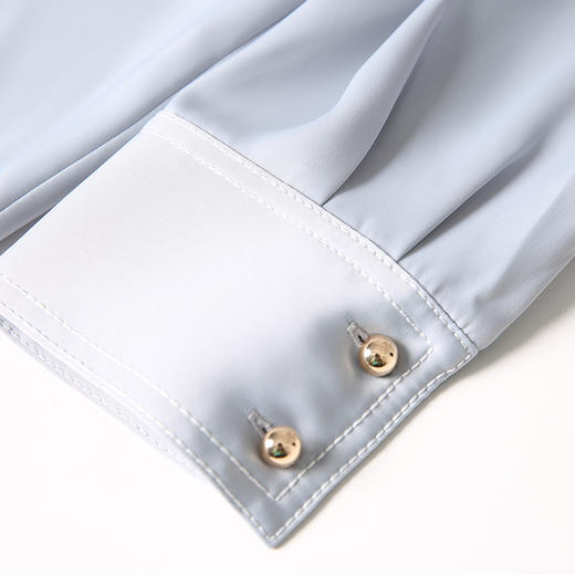 VIMAGE纬漫纪秋季新款简约时尚气质衬衫女衬衣女上衣VC2109234 商品图7