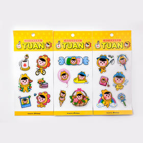 夏日系列小团水晶贴纸