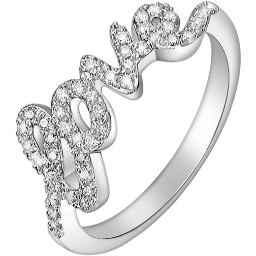 ZEGL设计师爱心戒指女设计小众高级冷淡风LOVE指环轻奢精致食指戒 商品图10