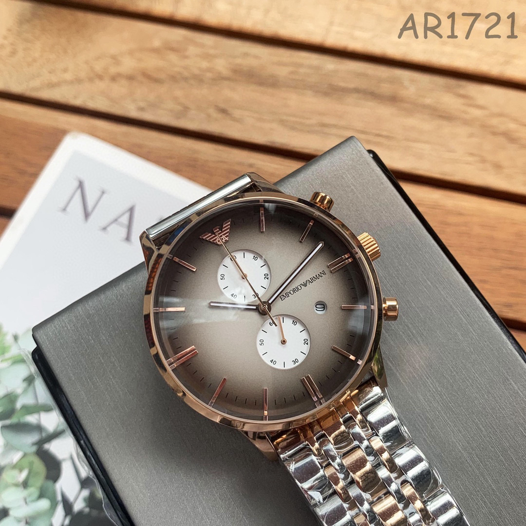 原单阿玛尼男表ar1721 机芯:原装石英机芯
