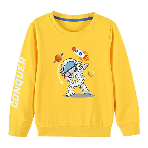 【买一送一】春秋款儿童卫衣 儿童圆领套头纯棉卫衣 柔软亲肤  舒适透气 易打理 男童女童可穿 商品图5