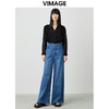 VIMAGE纬漫纪新款纯色通勤百搭系带衬衬衣女士小上衣VC2109214 商品缩略图1