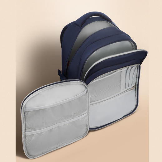 联众书包男小学生多分层大容量双肩包减负护脊儿童书包BA5827 商品图4