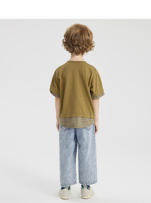 江南布衣婴童  22年春装新品牛仔长裤  1MBEF1670 商品图2