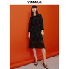 VIMAGE纬漫纪夏季新款优雅雪纺显瘦中长款连衣裙V1507116 商品缩略图5