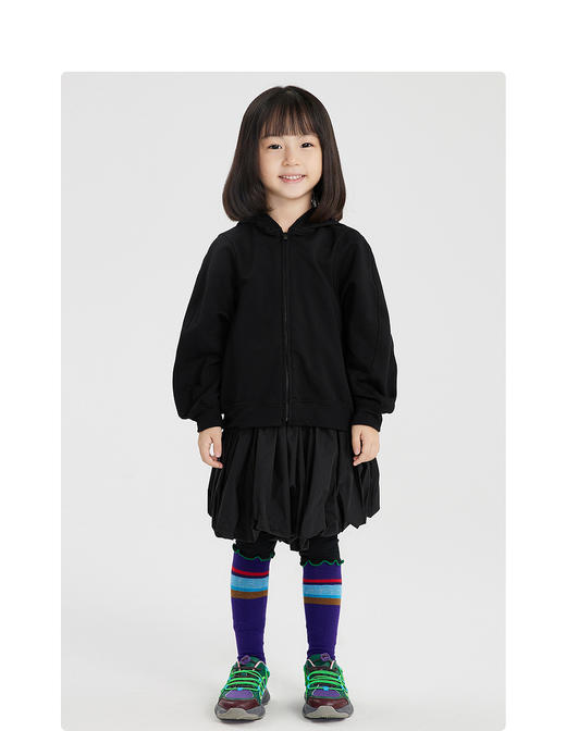 江南布衣婴童  22年春装新品连帽开襟卫衣  1MB431190 商品图6