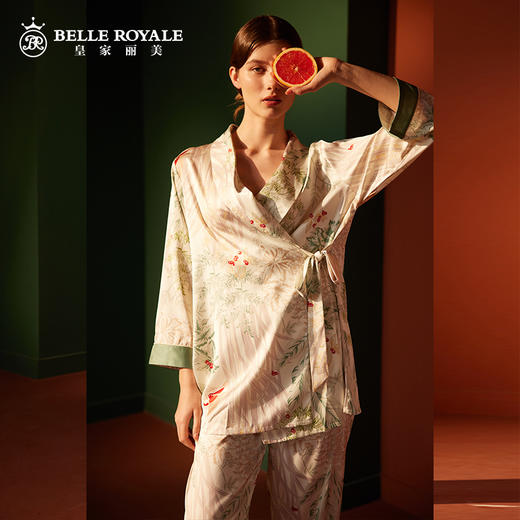 皇家丽美新款春季分体轻奢冰雪丝家居服套装JJT9703 商品图1