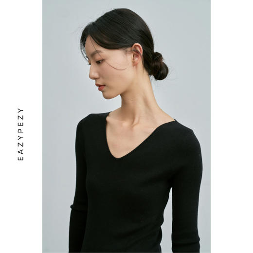 酒杯领万能针织打底衫 商品图3