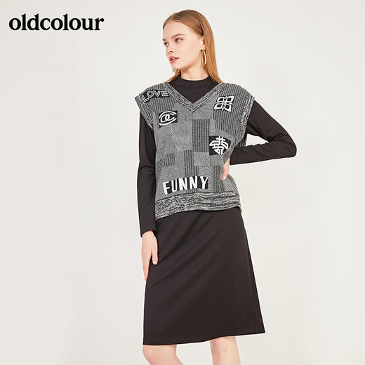 oldcolour春季新款两件套休闲个性气质连衣裙N11106164 商品图4