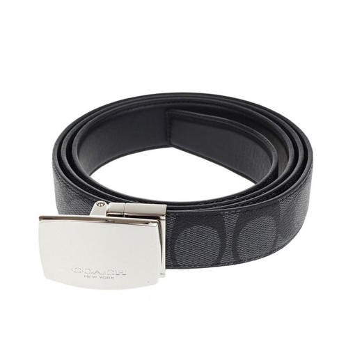 Coach 蔻驰 男士黑灰色双面腰带 F65242CQBK 商品图3