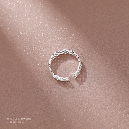 子佩集【交织】S925银戒指【YXS-K1031】 商品图3